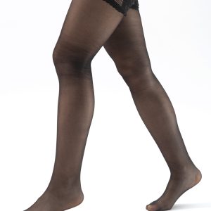 20 DEN Sheer Hold Ups – Acquamarina Lace Top